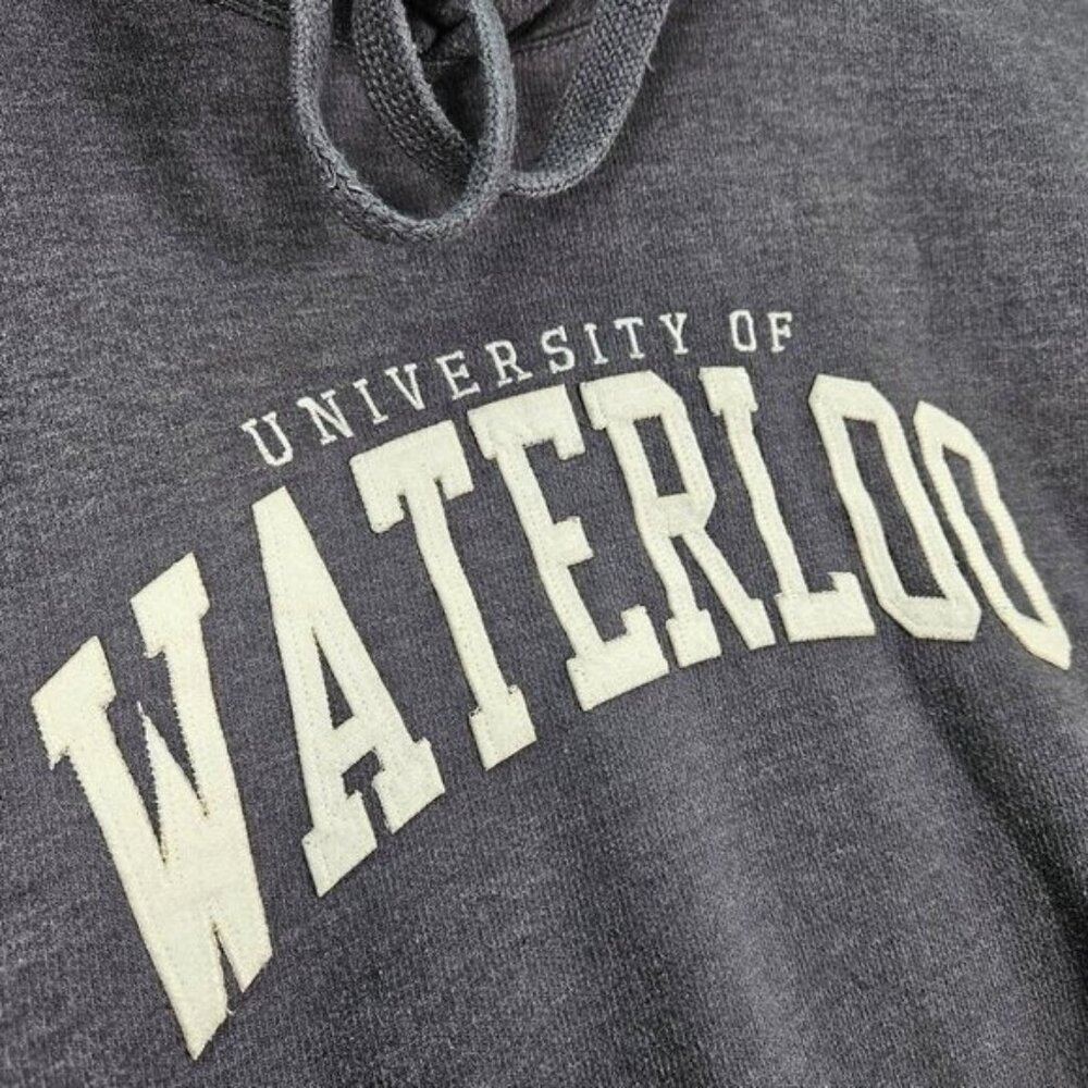 University Of Waterloo Hoodie College Sweatshirt Pullover (Measurement Photos)